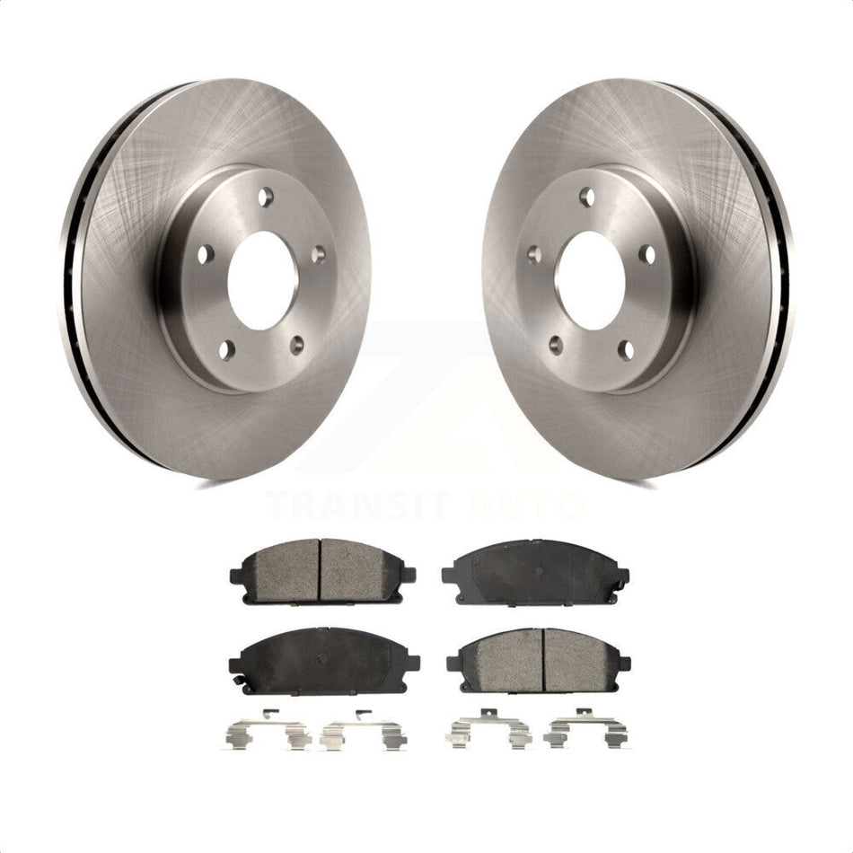 Front Disc Brake Rotors And Ceramic Pads Kit For 2004-2006 Nissan X-Trail K8T-100472 by Transit Auto