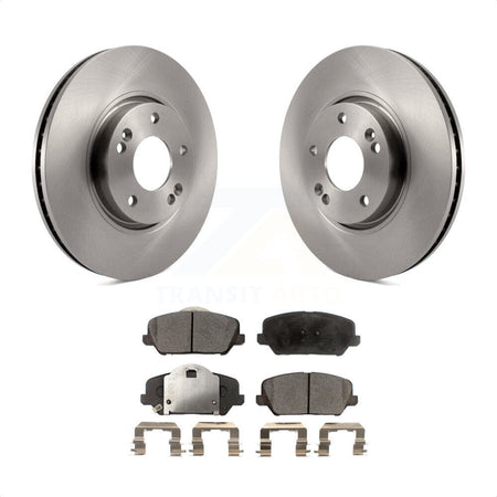 Front Disc Brake Rotors And Ceramic Pads Kit For Kia Forte Forte5 Koup K8T-100490 by Transit Auto