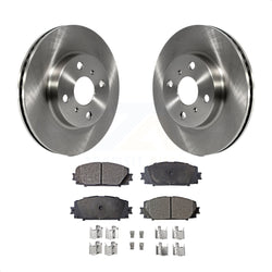 Front Disc Brake Rotors And Ceramic Pads Kit For Toyota Yaris Prius C Scion iQ K8T-100505