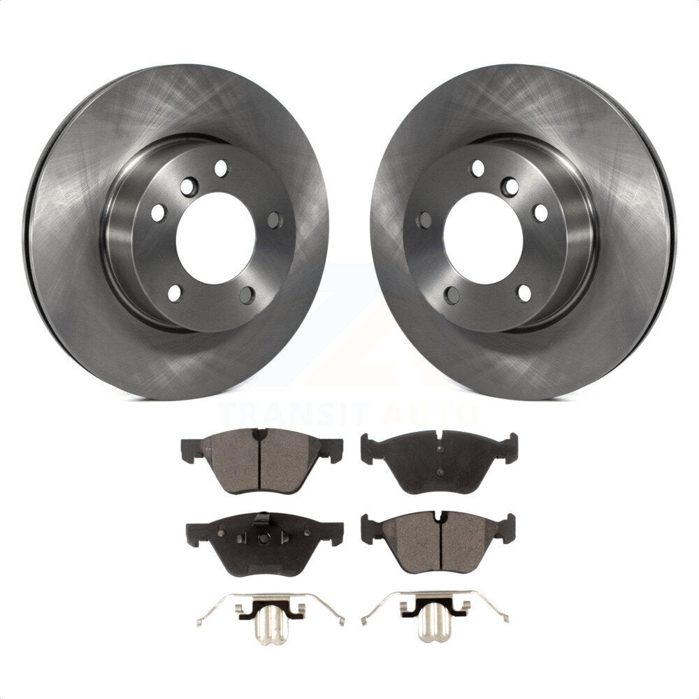 Front Disc Brake Rotors And Ceramic Pads Kit For BMW 328i 325i 128i 328xi 325xi 323i K8T-100507 by Transit Auto