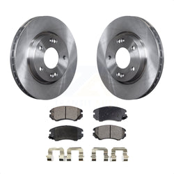 Front Disc Brake Rotors And Ceramic Pads Kit For Hyundai Elantra K8T-100514