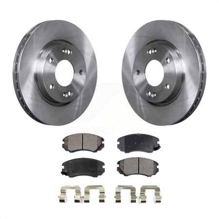 Front Disc Brake Rotors And Ceramic Pads Kit For Hyundai Elantra K8T-100514 by Transit Auto