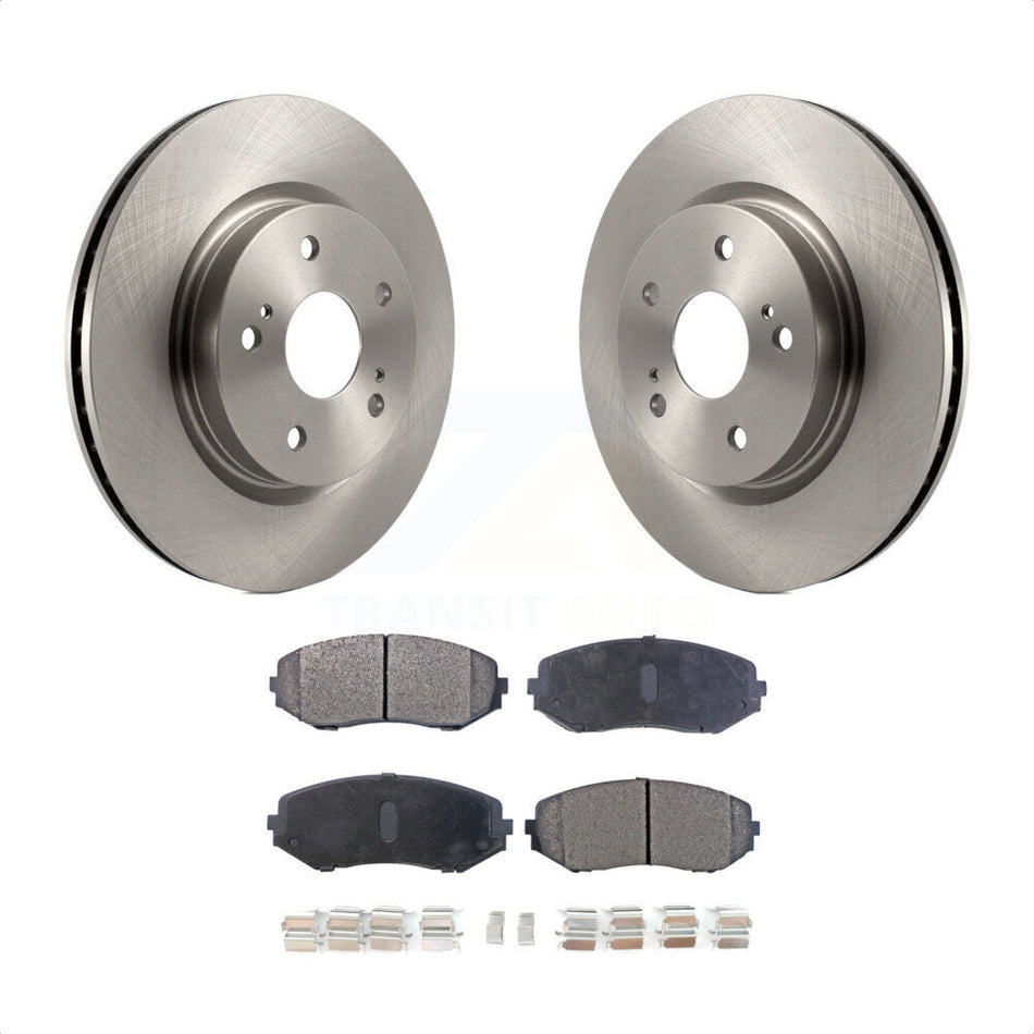 Front Disc Brake Rotors And Ceramic Pads Kit For 2006-2013 Suzuki Grand Vitara K8T-100515 by Transit Auto