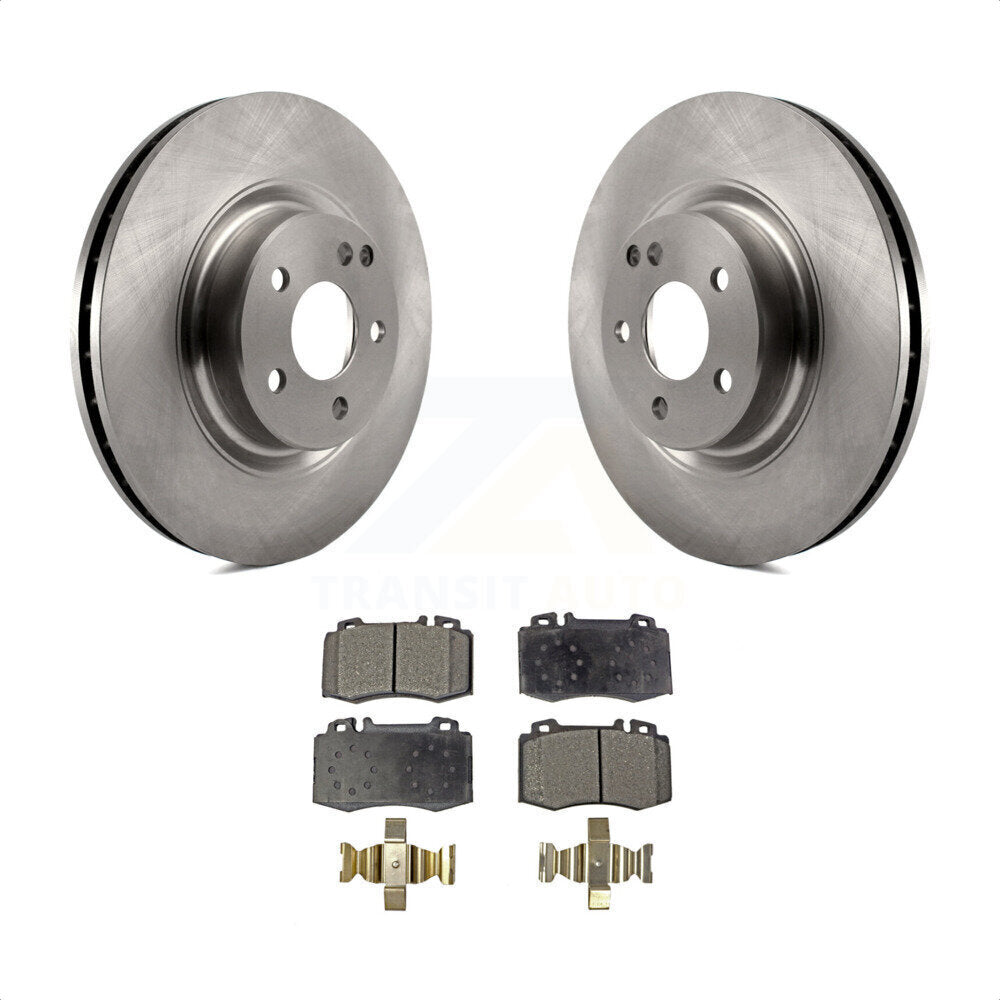 Front Disc Brake Rotors And Ceramic Pads Kit For Mercedes-Benz CLS550 CLS500 E550 K8T-100529 by Transit Auto