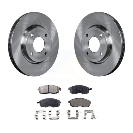 Front Disc Brake Rotors And Ceramic Pads Kit For Nissan Sentra Versa Cube K8T-100535 by Transit Auto