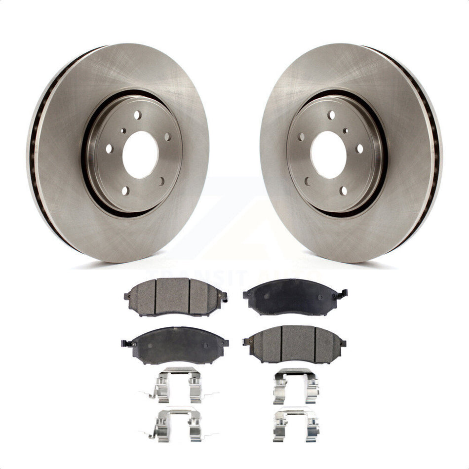 Front Disc Brake Rotors And Ceramic Pads Kit For Infiniti FX35 FX37 QX70 FX45 INFINITI K8T-100540 by Transit Auto