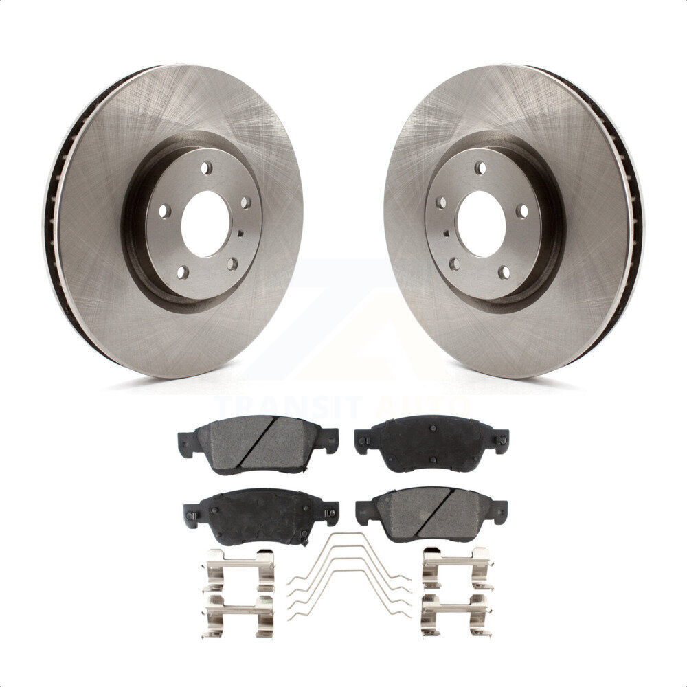 Front Disc Brake Rotors And Ceramic Pads Kit For INFINITI G37 G35 Q60 K8T-100541 by Transit Auto