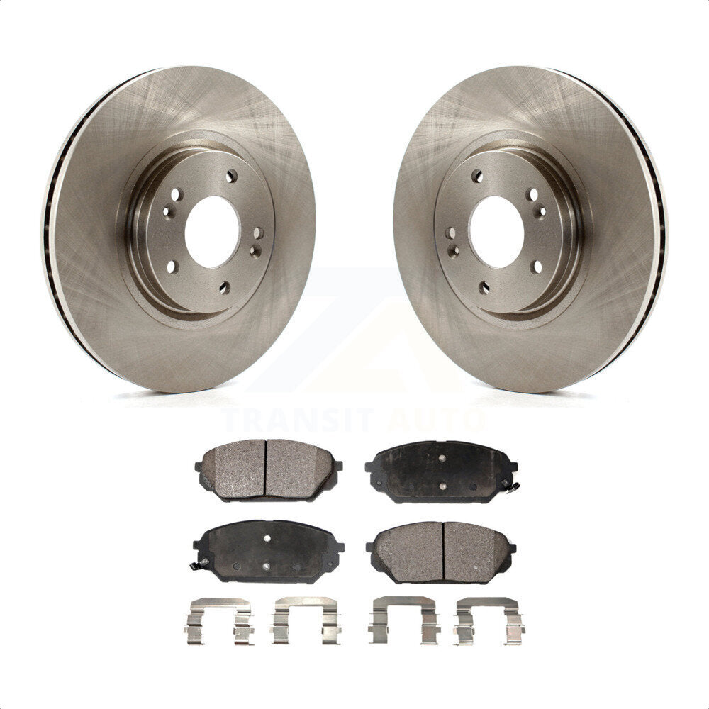 Front Disc Brake Rotors And Ceramic Pads Kit For 2007-2012 Hyundai Veracruz K8T-100559 by Transit Auto