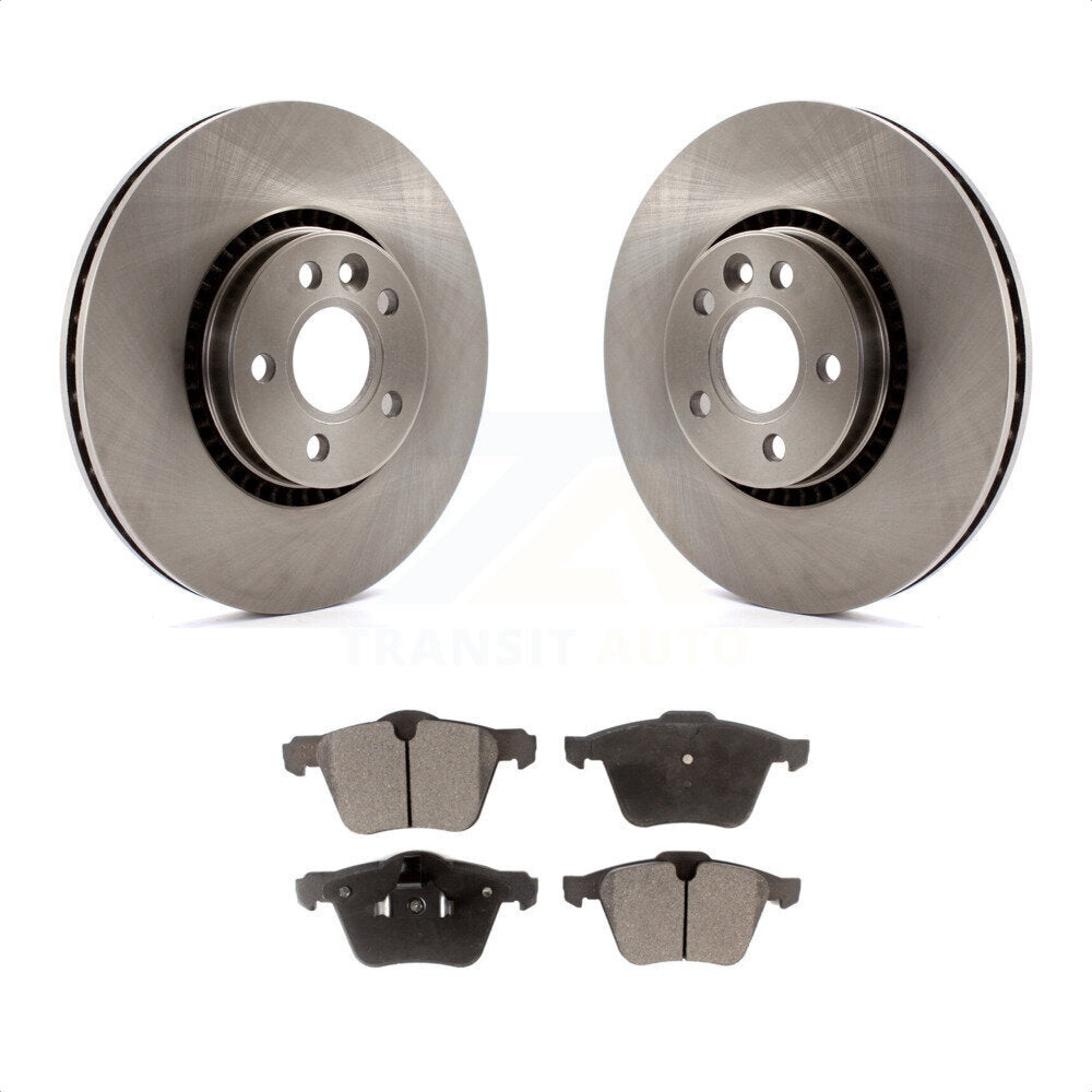 Front Disc Brake Rotors And Ceramic Pads Kit For Volvo S60 XC70 S80 V60 Cross Country V70 K8T-100564 by Transit Auto