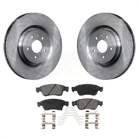 Front Disc Brake Rotors And Ceramic Pads Kit For 2014 INFINITI Q60 Sport Without Package K8T-100576 by Transit Auto