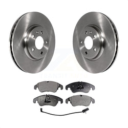 Front Disc Brake Rotors And Ceramic Pads Kit For Audi A4 Quattro Q5 A5 allroad K8T-100585