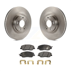 Front Disc Brake Rotors And Ceramic Pads Kit For 2012 Hyundai Genesis 3.8L K8T-100591