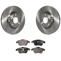Front Disc Brake Rotors And Ceramic Pads Kit For Volvo S60 XC70 S80 Land Rover Range Evoque V60 V70 K8T-100594