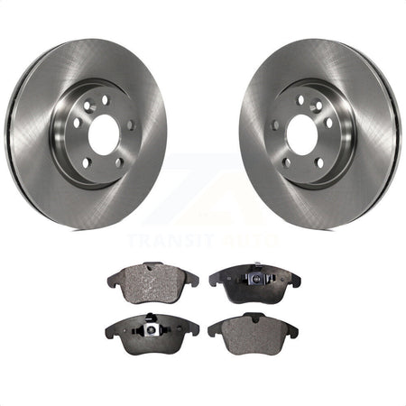 Front Disc Brake Rotors And Ceramic Pads Kit For Volvo S60 XC70 S80 Land Rover Range Evoque V60 V70 K8T-100594 by Transit Auto