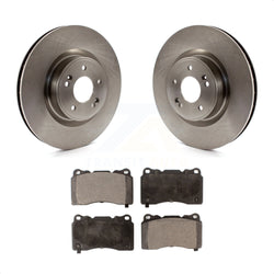 Front Disc Brake Rotors And Ceramic Pads Kit For Hyundai Genesis Coupe K8T-100605