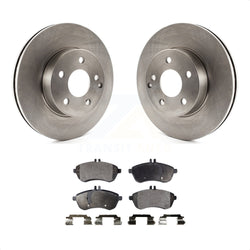 Front Disc Brake Rotors And Ceramic Pads Kit For Mercedes-Benz C300 C250 C230 K8T-100610