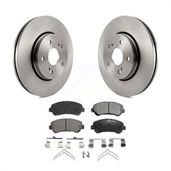 Front Disc Brake Rotors And Ceramic Pads Kit For 2010-2013 Suzuki Kizashi K8T-100614