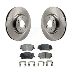 Front Disc Brake Rotors And Ceramic Pads Kit For 2011-2015 Kia Optima 2.0L K8T-100625