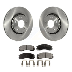 Front Disc Brake Rotors And Ceramic Pads Kit For Mitsubishi Lancer K8T-100633