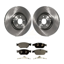 Front Disc Brake Rotors And Ceramic Pads Kit For Audi A6 Quattro A7 K8T-100635