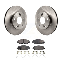 Front Disc Brake Rotors And Ceramic Pads Kit For Honda Civic K8T-100640