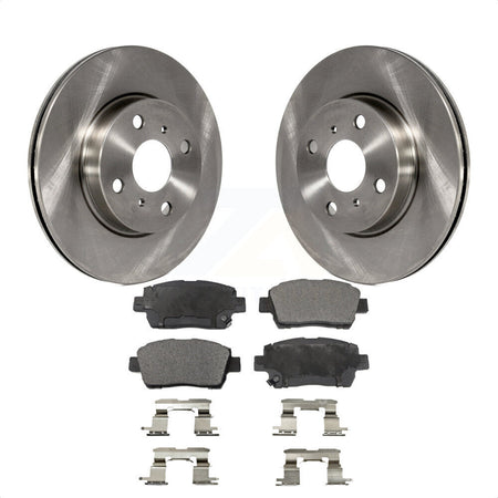 Front Disc Brake Rotors And Ceramic Pads Kit For Scion iQ K8T-100645 by Transit Auto