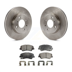 Front Disc Brake Rotors And Ceramic Pads Kit For Hyundai Accent Kia Rio K8T-100647
