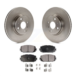 Front Disc Brake Rotors And Ceramic Pads Kit For Toyota Yaris K8T-100650