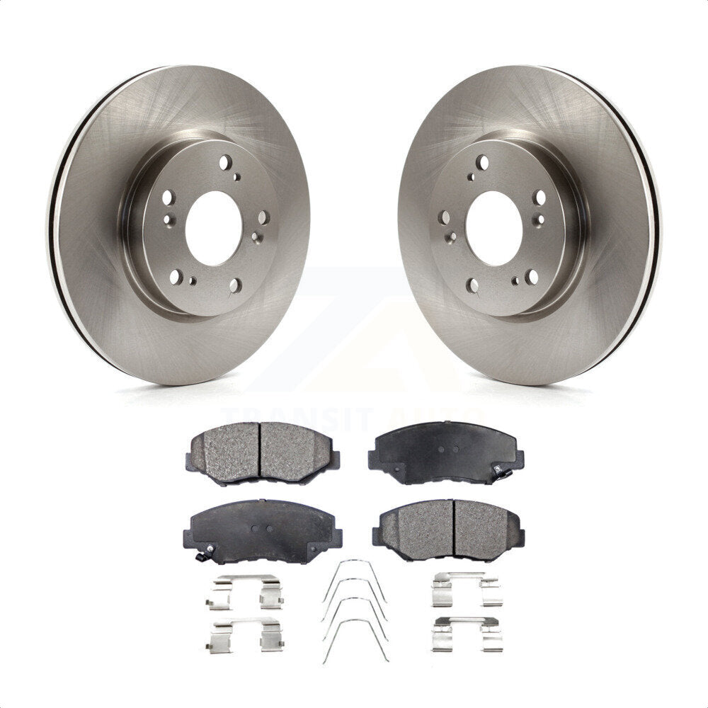 Front Disc Brake Rotors And Ceramic Pads Kit For 2013 Acura ILX 2.0L K8T-100653 by Transit Auto