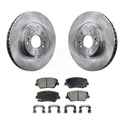 Front Disc Brake Rotors And Ceramic Pads Kit For Hyundai Santa Fe Sport Kia Sorento K8T-100655
