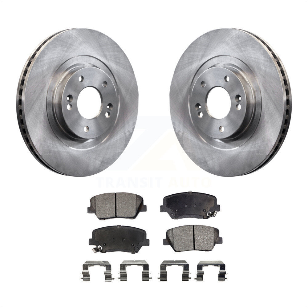 Front Disc Brake Rotors And Ceramic Pads Kit For Hyundai Santa Fe Sport Kia Sorento K8T-100655 by Transit Auto