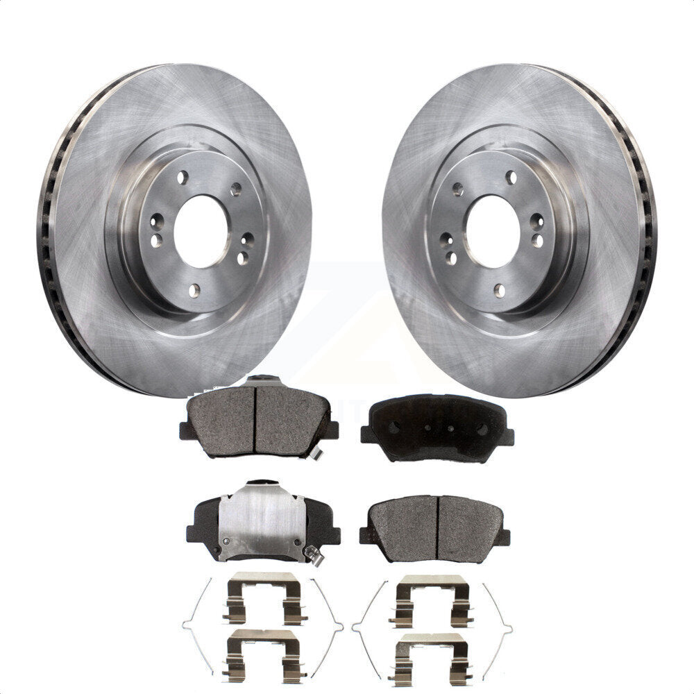 Front Disc Brake Rotors And Ceramic Pads Kit For Kia Sorento Hyundai Santa Fe Sport K8T-100656 by Transit Auto