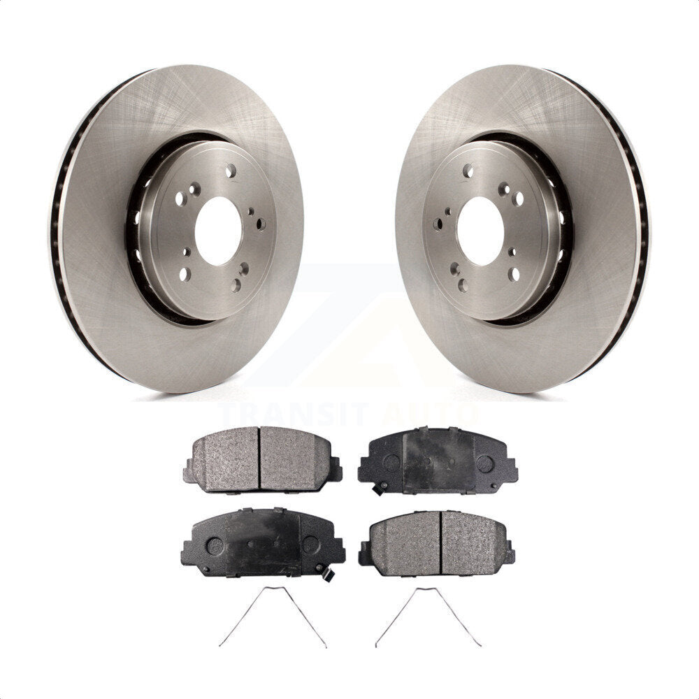 Front Disc Brake Rotors And Ceramic Pads Kit For Acura RDX ILX K8T-100660 by Transit Auto