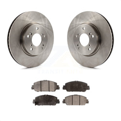Front Disc Brake Rotors And Ceramic Pads Kit For Honda Accord K8T-100661