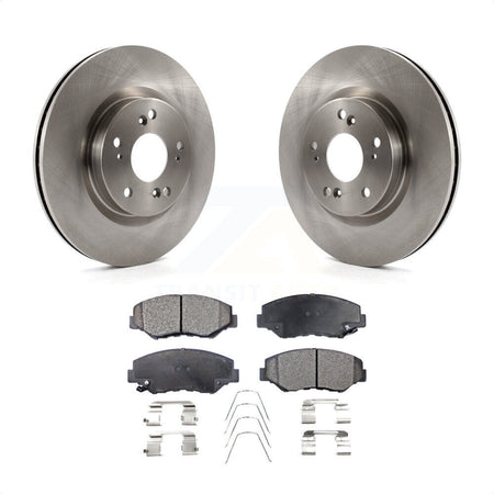 Front Disc Brake Rotors And Ceramic Pads Kit For 2012-2016 Honda CR-V FWD K8T-100663 by Transit Auto