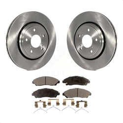 Front Disc Brake Rotors And Ceramic Pads Kit For Honda Pilot Acura MDX Ridgeline K8T-100666