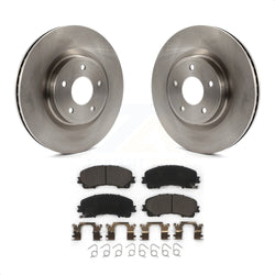 Front Disc Brake Rotors And Ceramic Pads Kit For INFINITI Q50 QX50 Q60 K8T-100668