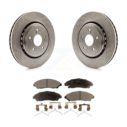 Front Disc Brake Rotors And Ceramic Pads Kit For 2014-2016 Acura MDX K8T-100670
