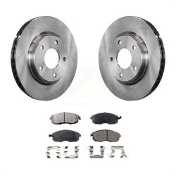 Front Disc Brake Rotors And Ceramic Pads Kit For Nissan Sentra K8T-100676