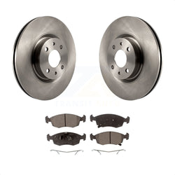 Front Disc Brake Rotors And Ceramic Pads Kit For Fiat 500 K8T-100679