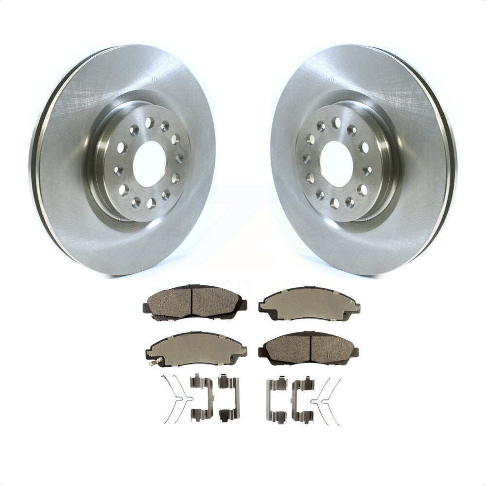 Front Disc Brake Rotors And Ceramic Pads Kit For Cadillac XT5 Buick Enclave XT6 K8T-100703 by Transit Auto