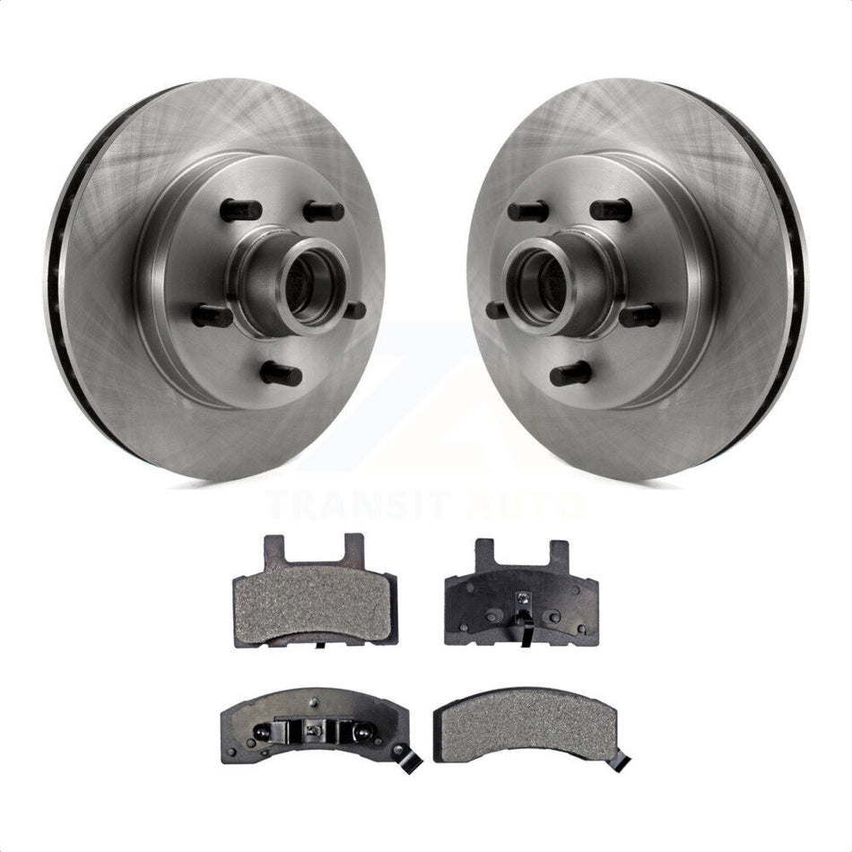 Front Disc Brake Rotors Hub Assembly And Ceramic Pads Kit For Chevrolet Tahoe C1500 Suburban K8T-100709 by Transit Auto