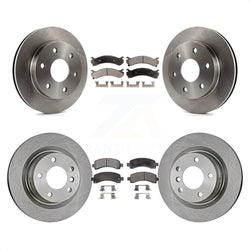 Front Rear Disc Brake Rotors And Ceramic Pads Kit For 2006-2006 Chevrolet Express 2500 GMC Savana K8T-100774