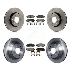 Front Rear Disc Brake Rotors And Ceramic Pads Kit For Chevrolet Trailblazer GMC Envoy EXT XL Buick Rainier Saab 9-7x Isuzu Ascender SSR K8T-100797