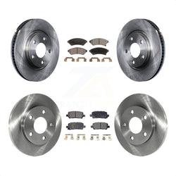 Front Rear Disc Brake Rotors And Ceramic Pads Kit For Pontiac Grand Prix Buick LaCrosse Allure K8T-100808