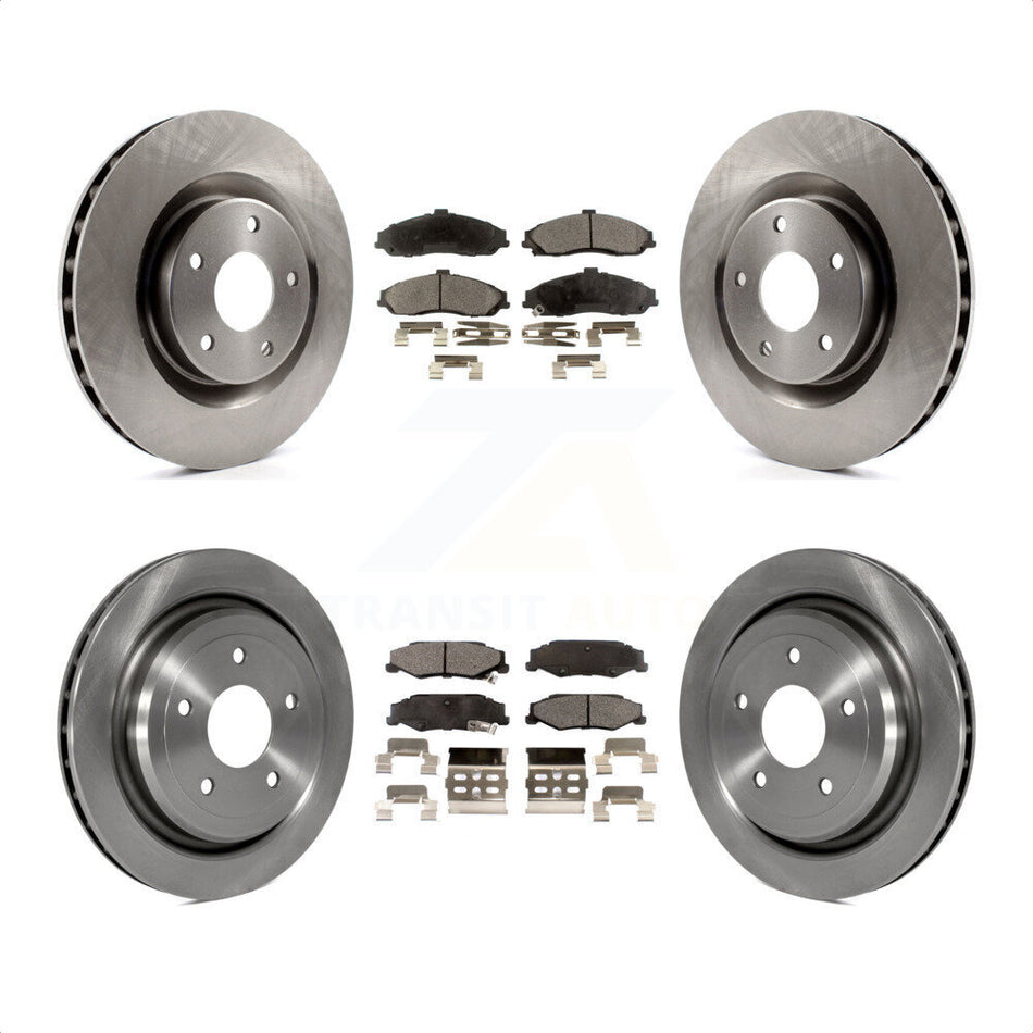 Front Rear Disc Brake Rotors And Ceramic Pads Kit For Chevrolet Corvette Cadillac XLR K8T-100811 by Transit Auto