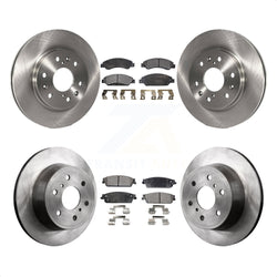 Front Rear Disc Brake Rotors And Ceramic Pads Kit For 2007-2007 Chevrolet Tahoe GMC Suburban 1500 Yukon Cadillac Avalanche XL Escalade ESV EXT K8T-100816