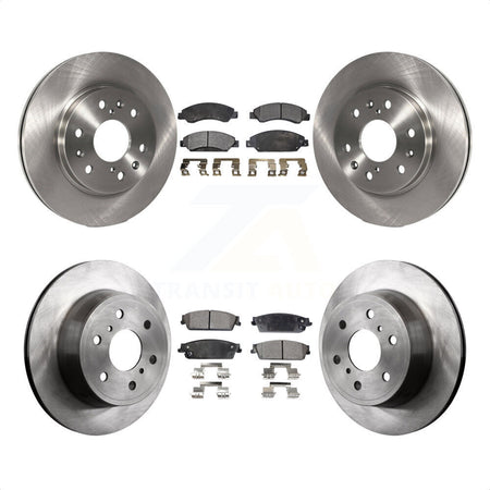 Front Rear Disc Brake Rotors And Ceramic Pads Kit For 2007-2007 Chevrolet Tahoe GMC Suburban 1500 Yukon Cadillac Avalanche XL Escalade ESV EXT K8T-100816 by Transit Auto