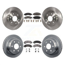 Front Rear Disc Brake Rotors And Ceramic Pads Kit For 2009-2014 Chevrolet Express 1500 GMC Savana K8T-100819