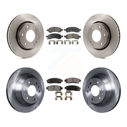 Front Rear Disc Brake Rotors And Ceramic Pads Kit For Chevrolet Trailblazer GMC Envoy Buick Rainier Isuzu Ascender K8T-100827